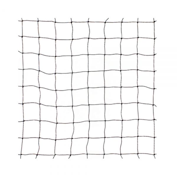 Geknoopt PE net op rol, maas 7,0x7,0 cm. draaddikte 1,3 mm.