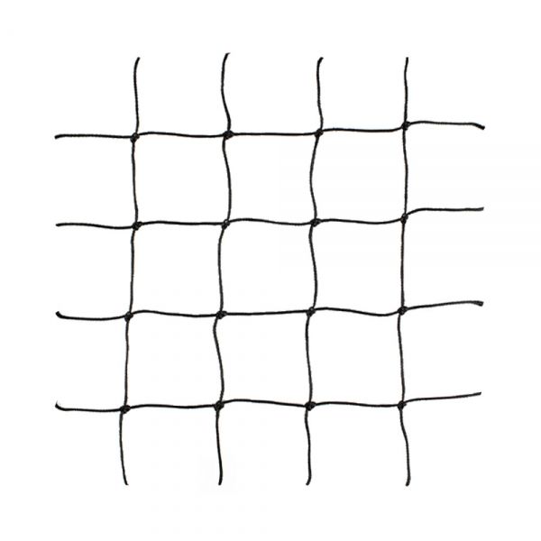 Geknoopt PE net op rol, maas 10,0x10,0 cm., draaddikte 3 mm.